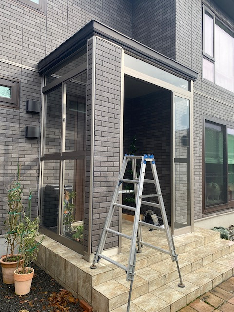 羽後トーヨー住器の風除室工事の施工後の写真1