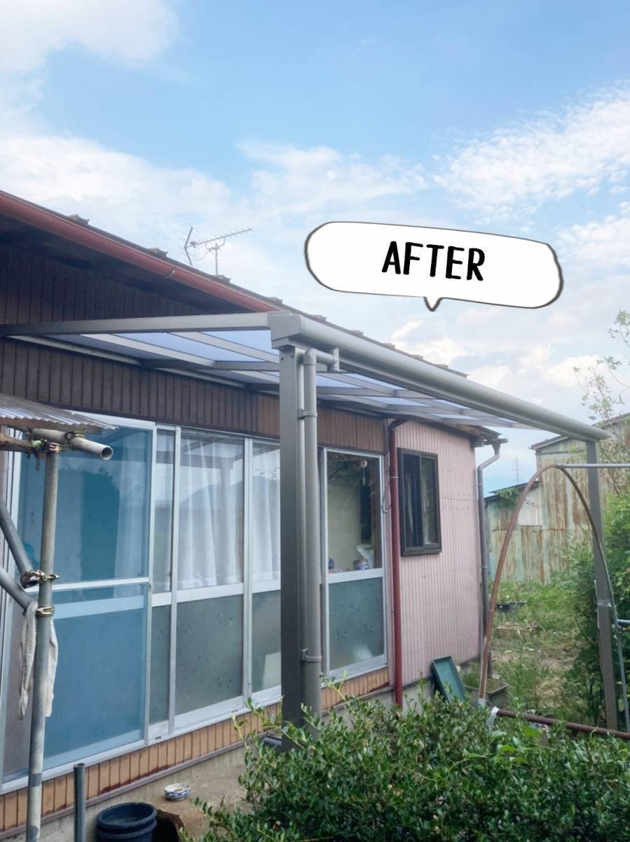 更埴トーヨー住器の風が強い時に雨が降ったりすると室内に雨水が入ってくるのでどうにかしたいとご相談(長野市)の施工後の写真1