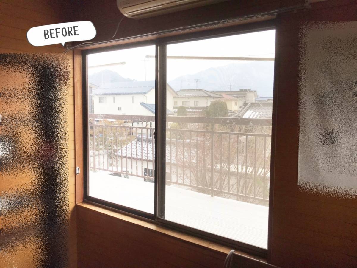 更埴トーヨー住器のサッシの結露が酷く…内窓の設置希望(須坂市)の施工前の写真2