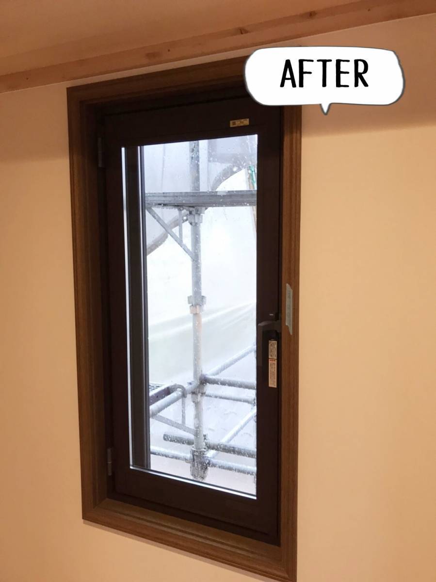 更埴トーヨー住器の窓際が寒いので暖かくしたい、結露をなくしたいとご要望(須坂市/内窓インプラス)の施工後の写真2
