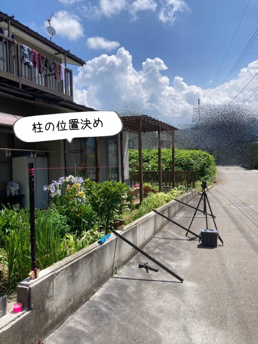 更埴トーヨー住器の道路側から部屋の中が丸見えなので目隠しなるものを設置したいとご相談(須坂市/フェンス)の施工前の写真2