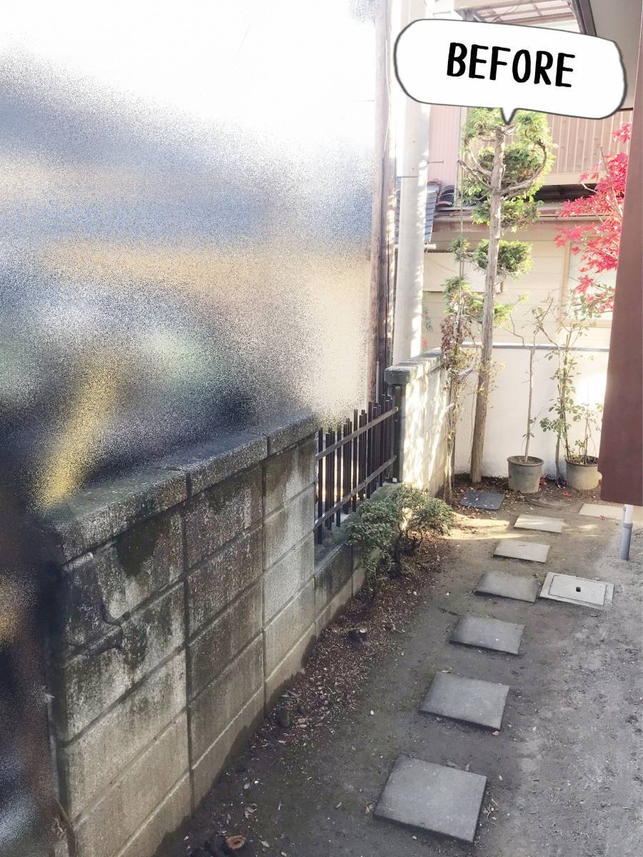 更埴トーヨー住器のお隣さんと目線が合うので、目隠しを設置したいとご相談(長野市)の施工前の写真1