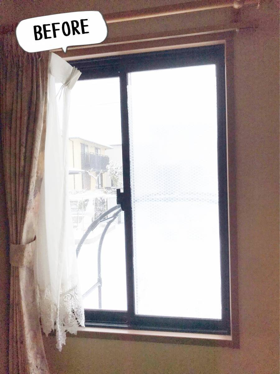 更埴トーヨー住器の隙間風があり寒いので内窓を取付けたい、勝手口ドアも暖かくしたいとご相談(千曲市)の施工前の写真2