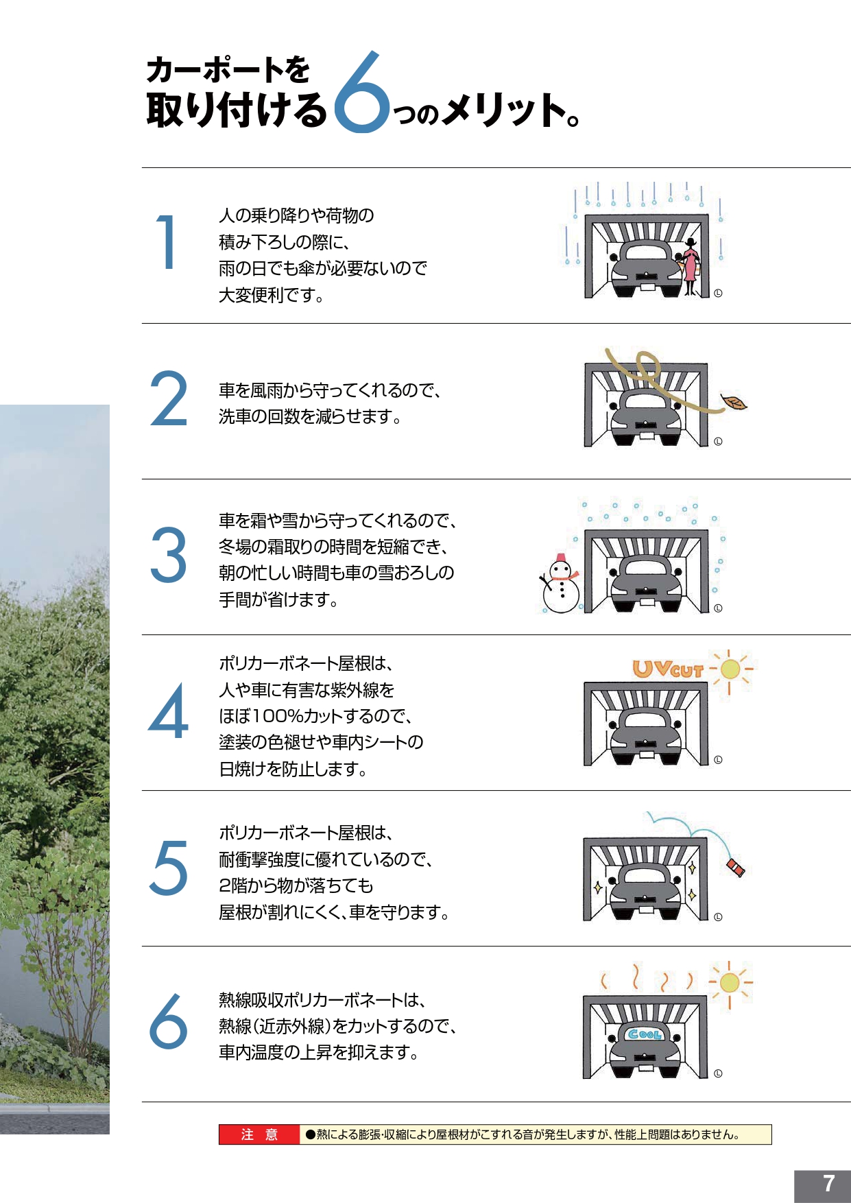 イソベトーヨー住器の山梨県笛吹市　カーポート取付の施工例　おすすめですの施工事例詳細写真1