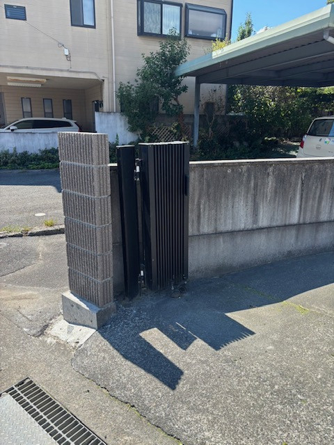 イソベトーヨー住器の山梨県甲斐市万才 フェンス・ブロック工事の施工例の施工後の写真2