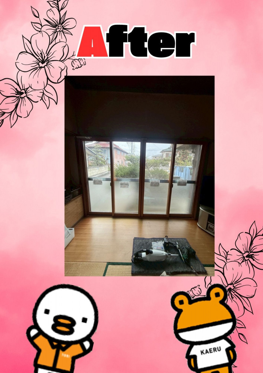 イソベトーヨー住器の山梨県南アルプス市寺部　｜　内窓インプラスの施工例　｜　イソベトーヨー住器　｜　山梨県甲斐市の施工後の写真2