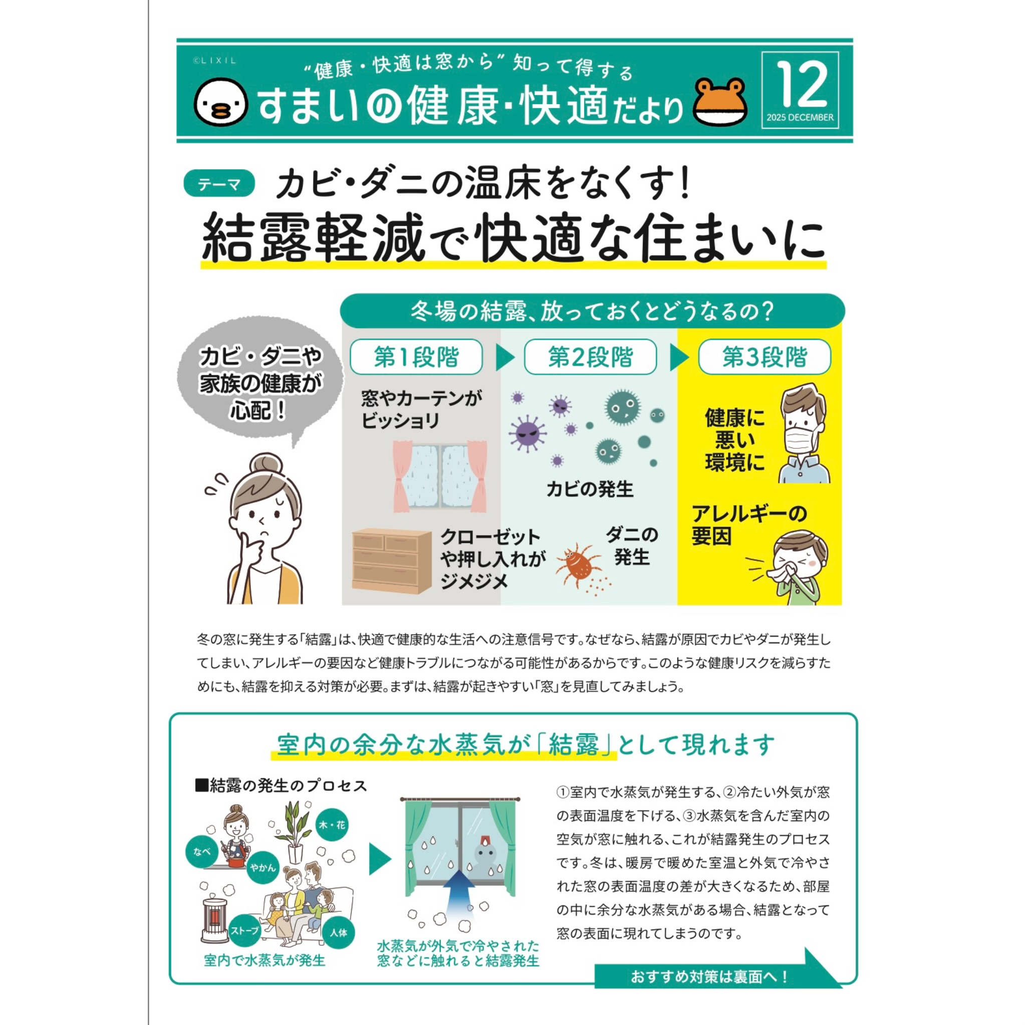 カビ・ダニの温床をなくす！ 結露軽減で快適な住まいに MITSUWA 西尾のイベントキャンペーン 写真1