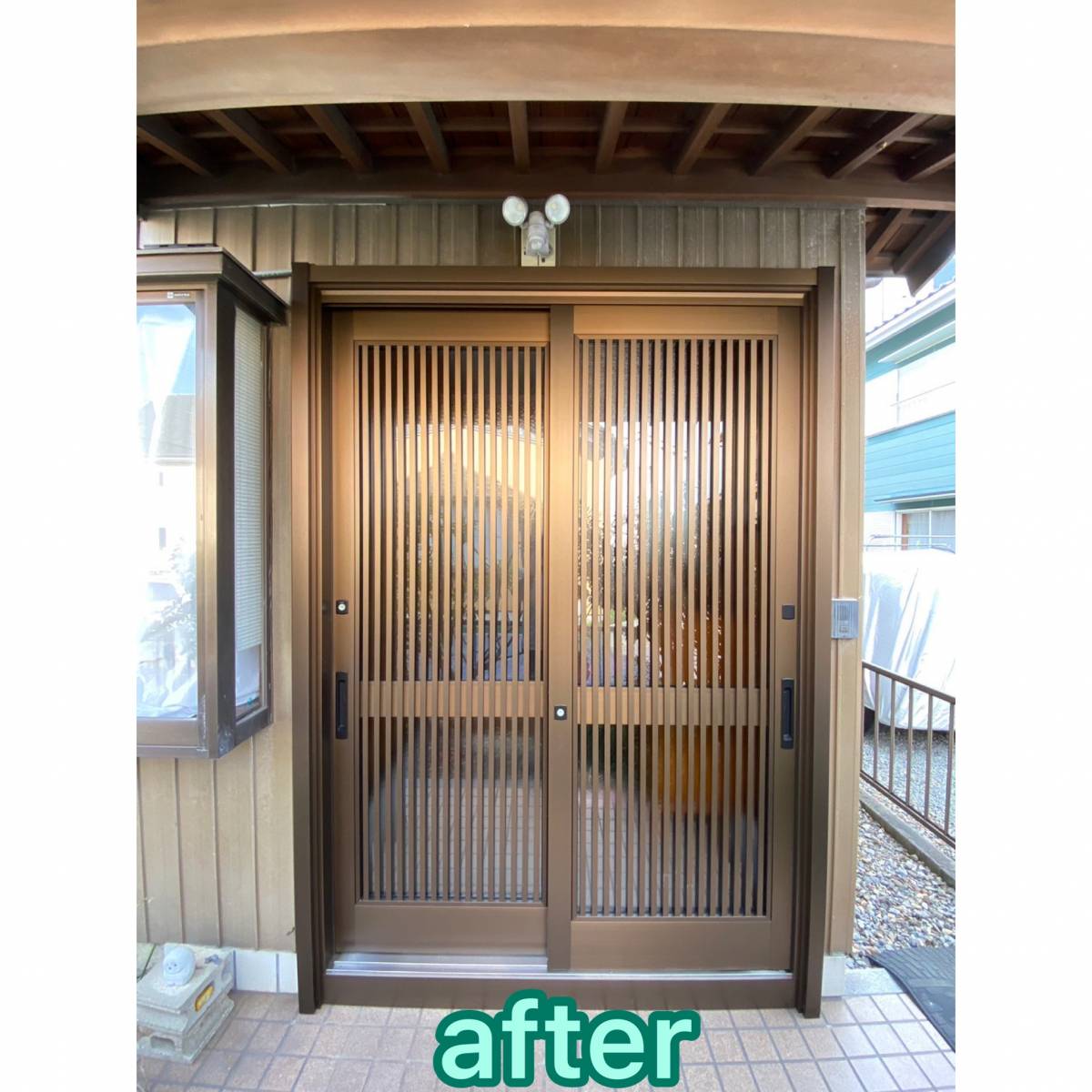 MITSUWA 西尾の玄関引戸リフォームをさせていただきました。の施工後の写真1