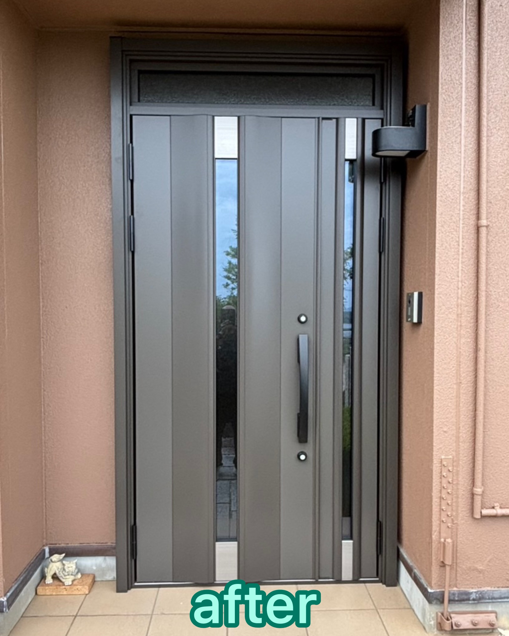 MITSUWA 西尾の玄関ドアの取替えをさせていただきました。の施工後の写真1