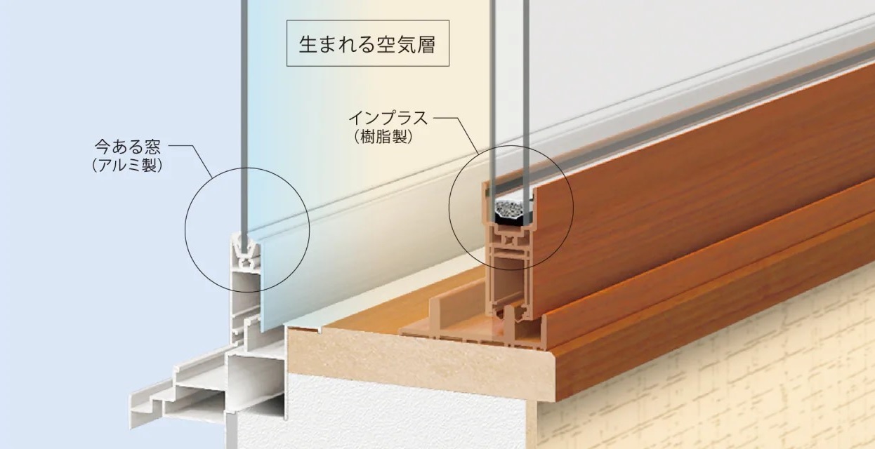 TERAMOTOの【施工例】内窓インプラス　ニュートラルウッドを施工させていただきました。の施工事例詳細写真1