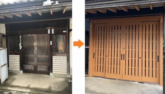 TERAMOTOの【施工例】玄関引戸を取替させていただきました。施工事例写真1