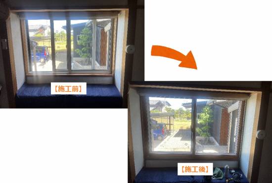 TERAMOTOの【施工例】内窓インプラス　ニュートラルウッド色施工事例写真1