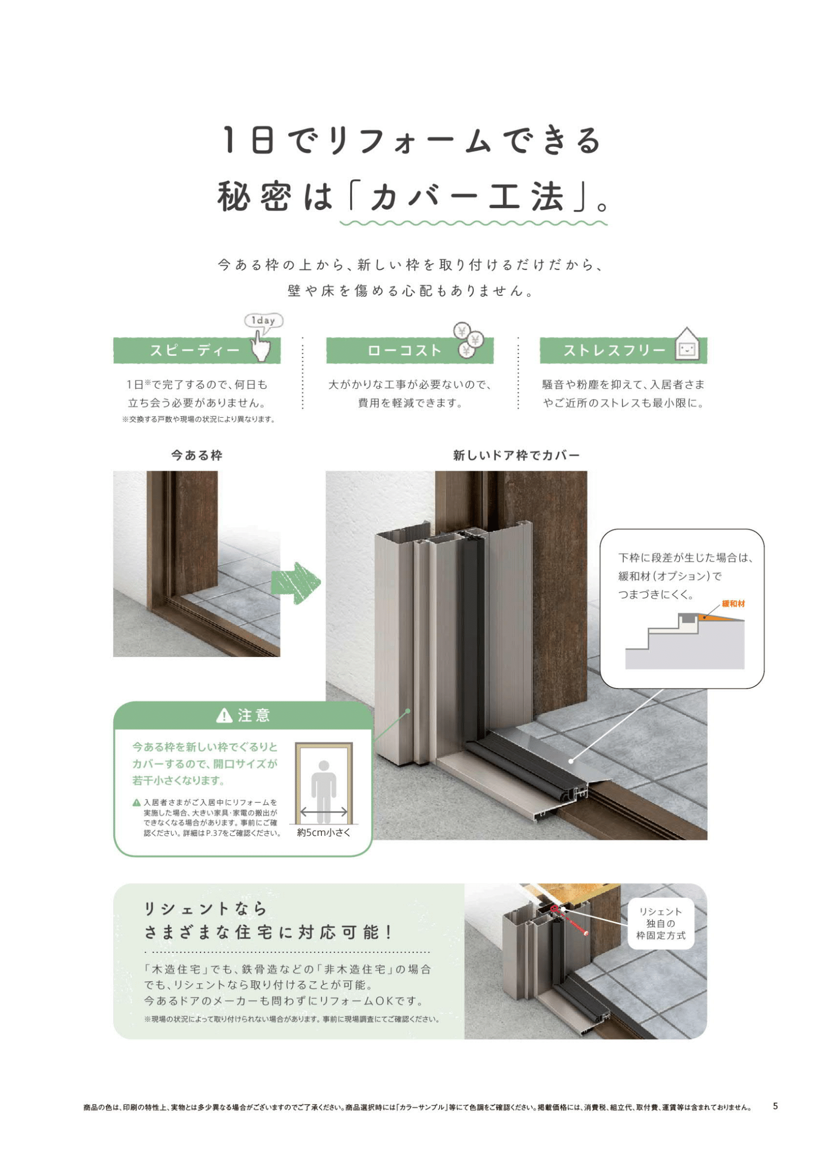 コーホクトーヨー住器の【朝霞市】アパートでも玄関をパッとリフォーム！の施工事例詳細写真3