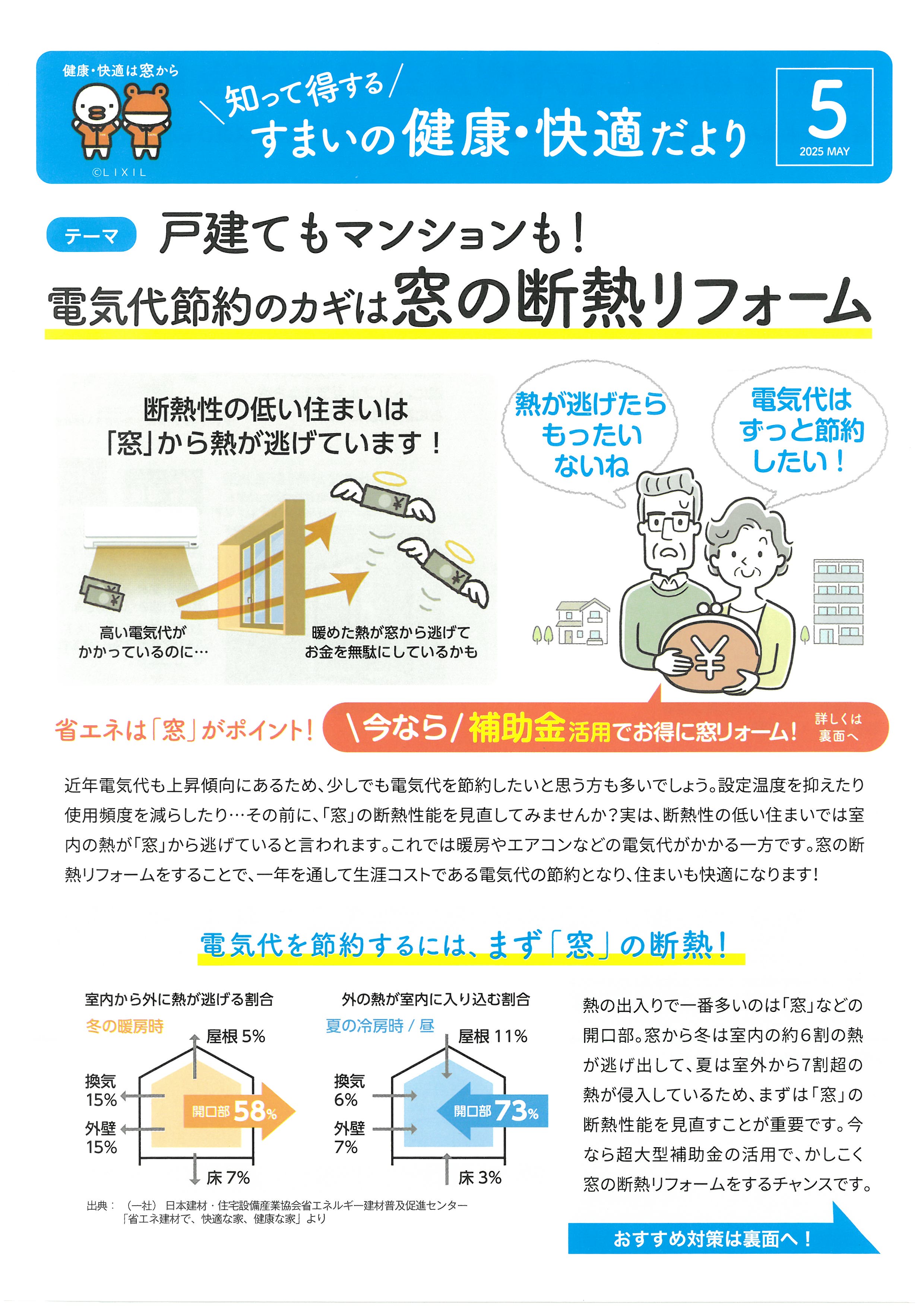 ★知って得する すまいの健康・快適だより5月号★ ツカサトーヨー住器のイベントキャンペーン 写真1