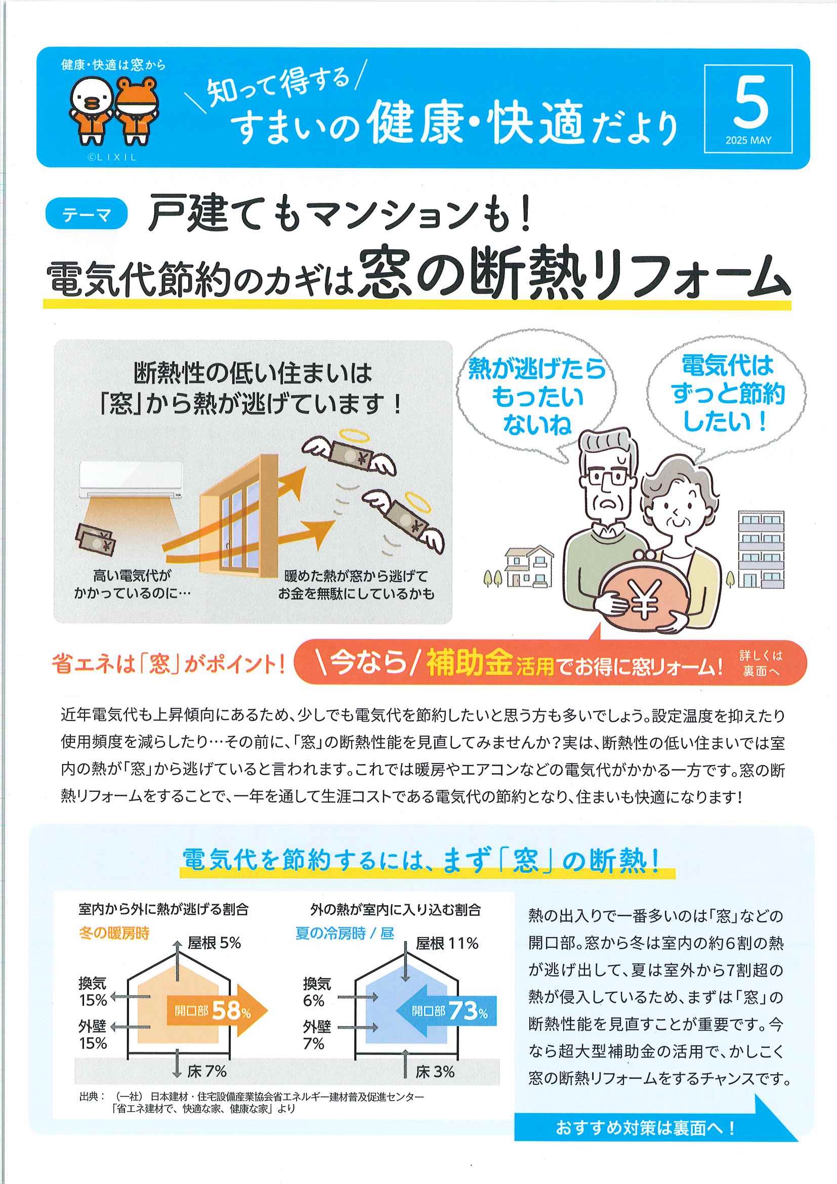 知って得するすまいの健康・快適だより5月 ミネオトーヨー住器のイベントキャンペーン 写真1