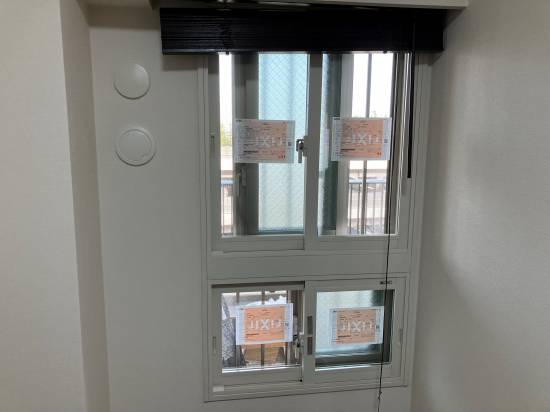 タナチョー長崎の内窓の段窓への取り付け方施工事例写真1