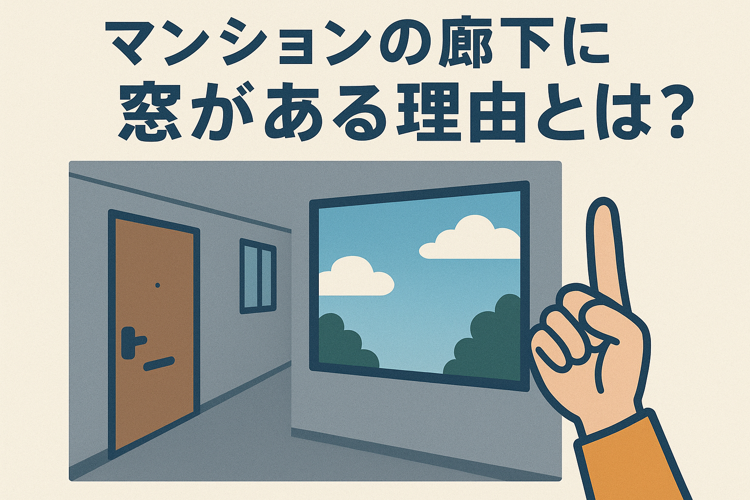 マンションの廊下に窓がある理由とは？ 中央建窓のブログ 写真1