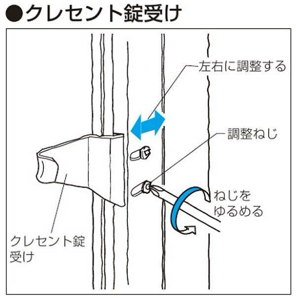 クレセントが堅い・ゆるい窓の調整 平野硝子のブログ 写真2