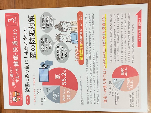 まど本舗　3月号 窓・扉 専門店 ヒラノのブログ 写真1