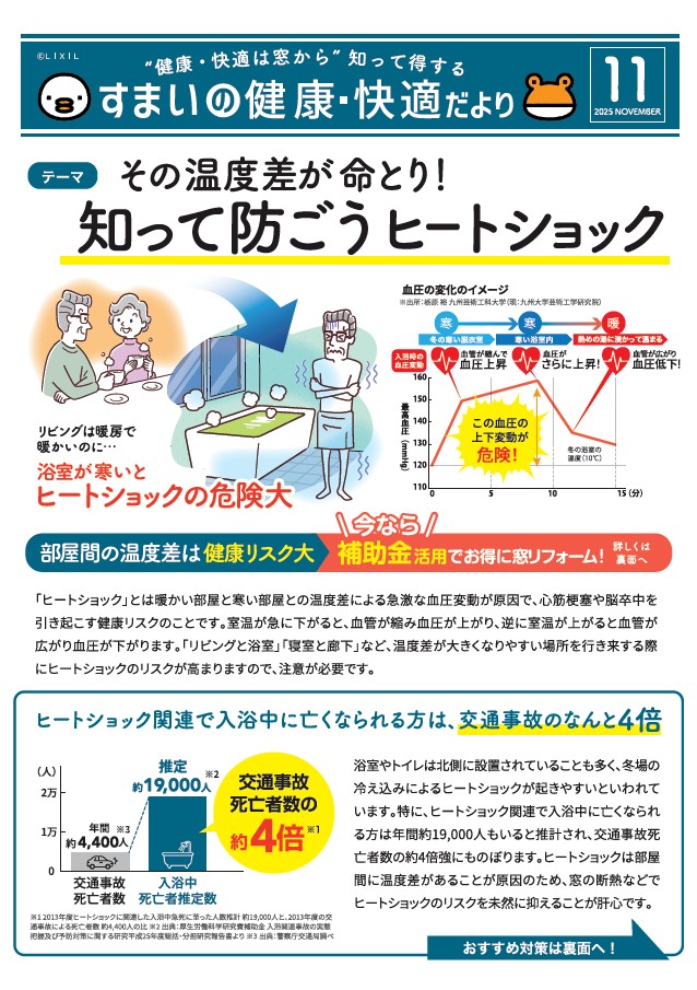 すまいの健康・快適だよりー11月号ー 茨城県北トーヨー住器のイベントキャンペーン 写真1