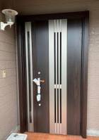 茨城県北トーヨー住器の玄関のリフォーム工事施工事例写真1