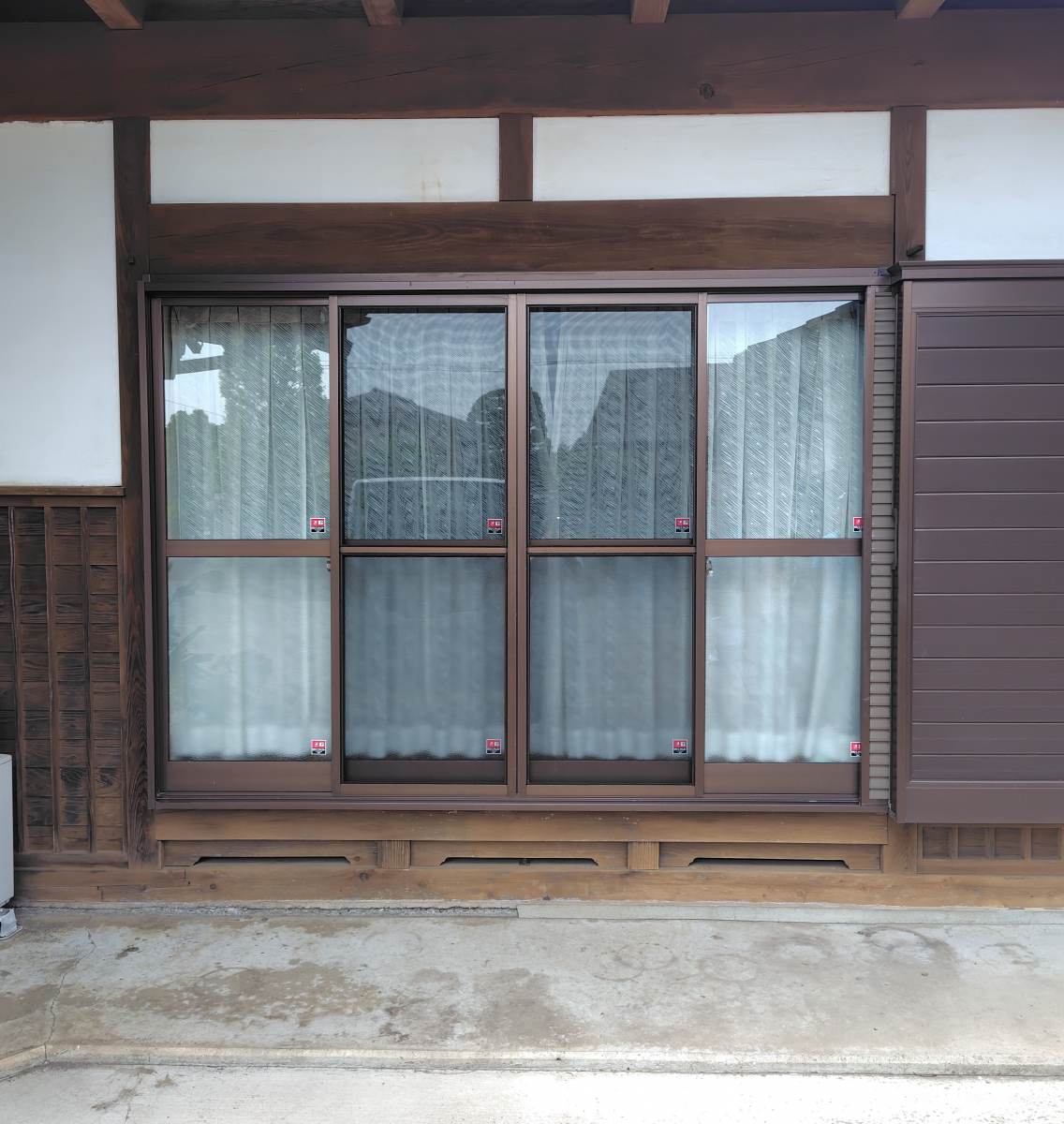 茨城県北トーヨー住器の防犯対策に【ガラス交換工事】の施工後の写真1