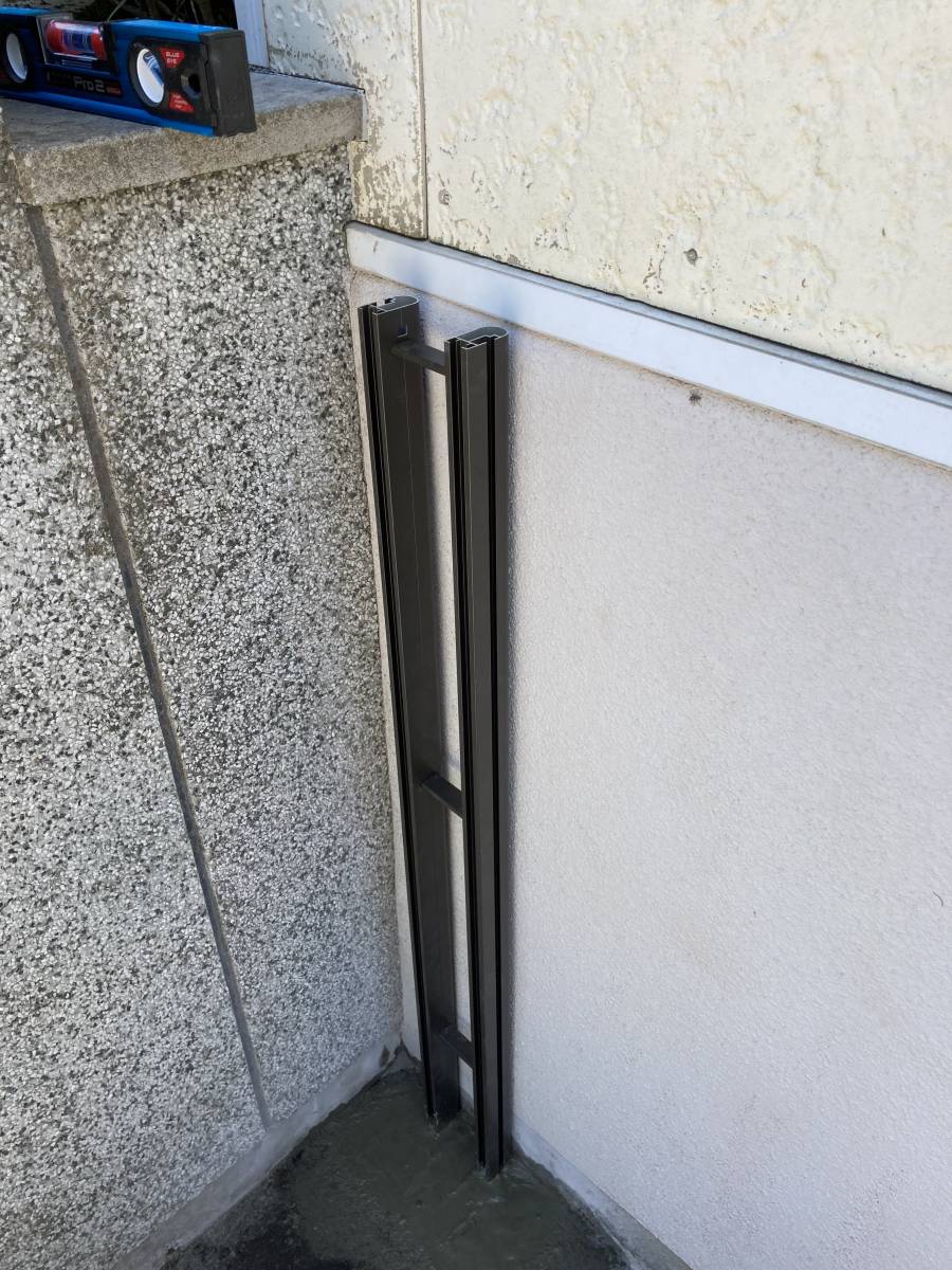 武迫トーヨー住器の伸縮門扉の取付の施工前の写真3