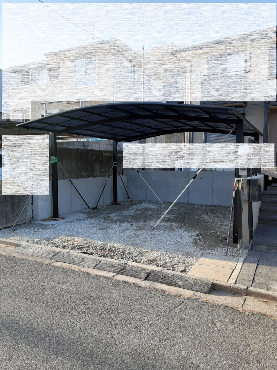 すまい:Reの2013 カーポート設置工事 和歌山県橋本市三石台の施工後の写真1