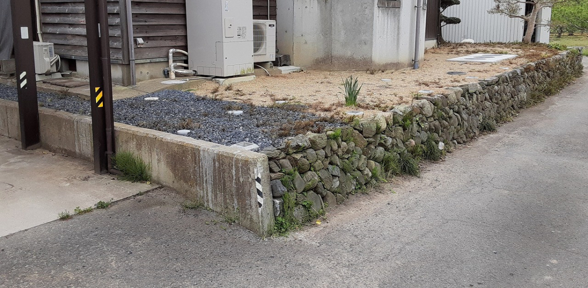 すまい：Ｒｅの0217　アルミフェンス設置工事　和歌山県伊都郡九度山町の施工前の写真1