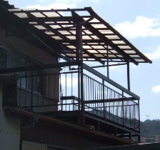 すまい：Ｒｅの0236　テラス工事　和歌山県橋本市妻の施工前の写真1