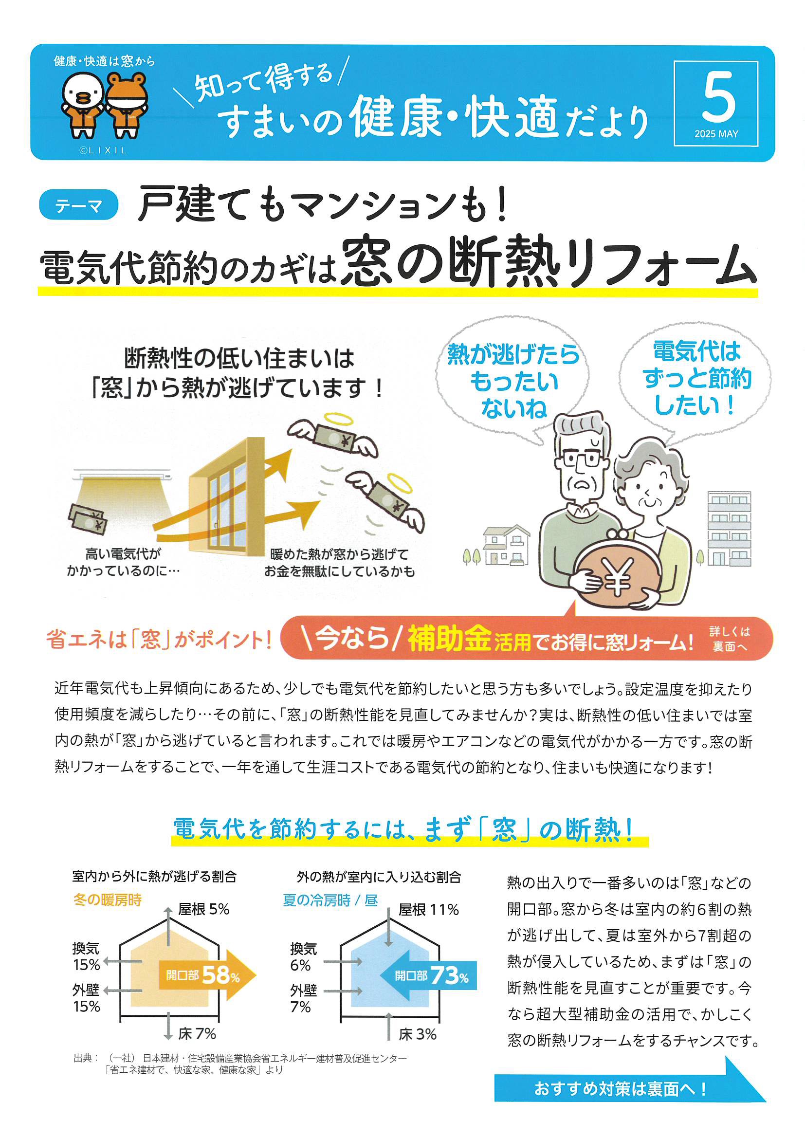 すまいの健康・快適だより5月号 水戸トーヨー住器のブログ 写真1