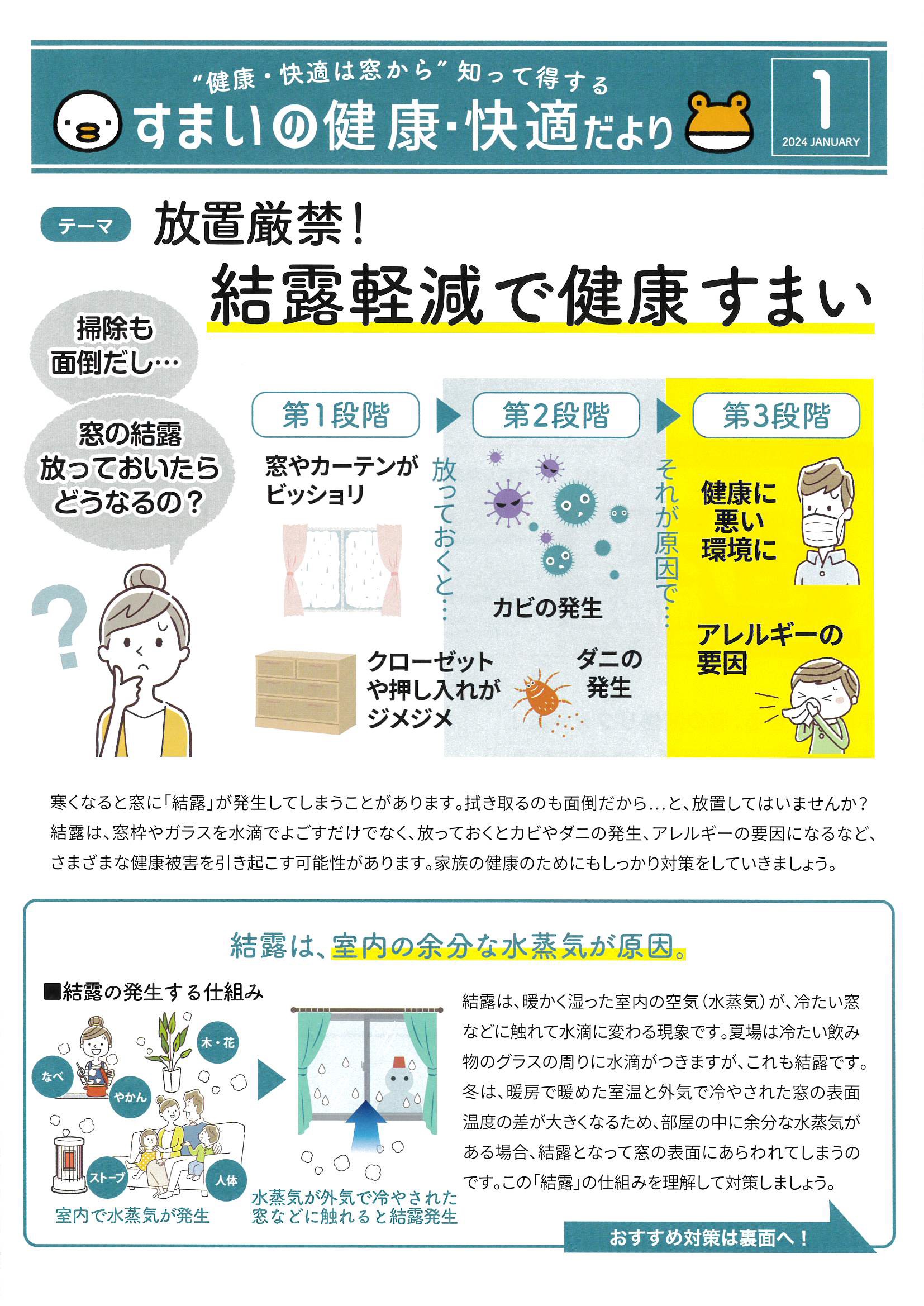 すまいの健康・快適だより1月号 水戸トーヨー住器のブログ 写真1