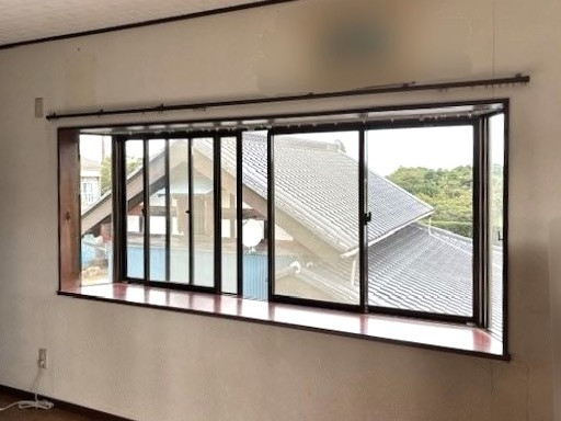 水戸トーヨー住器の大洗町　内窓インプラス取付工事の施工前の写真1