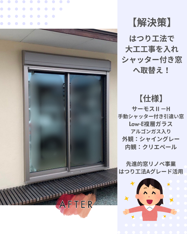フクシマ建材の窓取替工事で、お悩みまるっと解決!の施工後の写真1