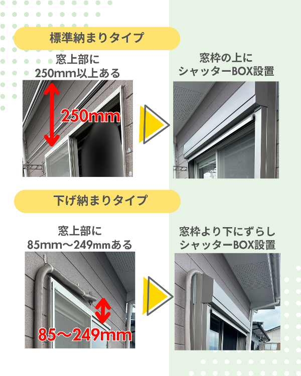 フクシマ建材の台風&防犯対策に!様々な窓にリフォームシャッターの施工後の写真3