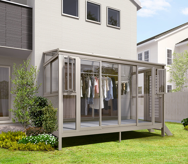 桶庄トーヨー住器の千葉県｜勝浦市｜サンルームのデッキ劣化・窓のサビを解消！LIXILサニージュで快適空間にリフォームの施工事例詳細写真2