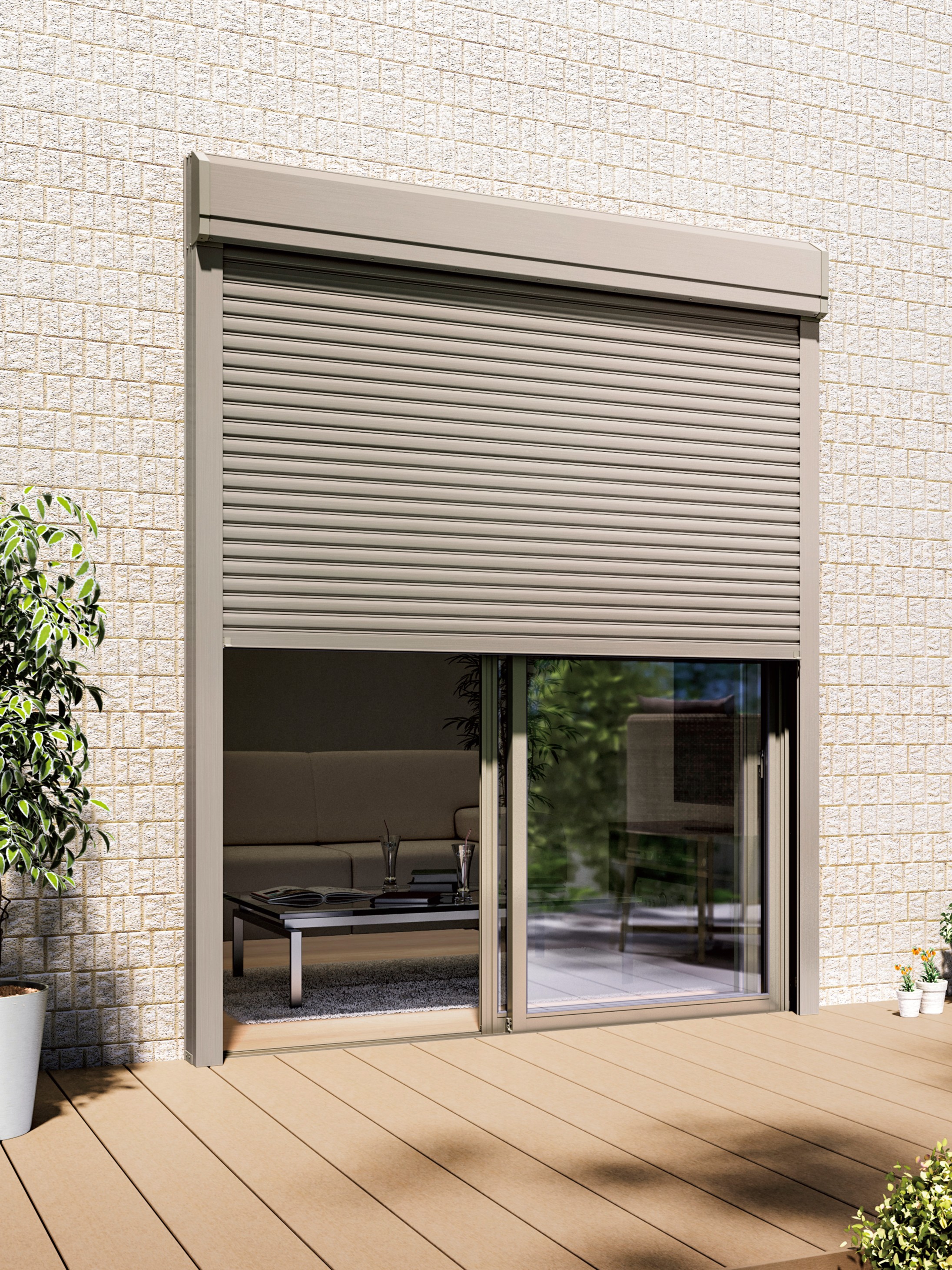 桶庄トーヨー住器の千葉県｜大網白里市｜プレハブにリフォームシャッター取付工事！防犯・断熱・強風対策で安心空間にの施工事例詳細写真1