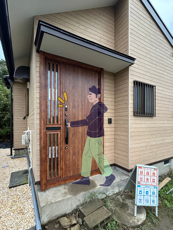 桶庄トーヨー住器の千葉県｜岬町｜玄関の冷気対策と電子錠で安心・快適リフォーム✨の施工後の写真2