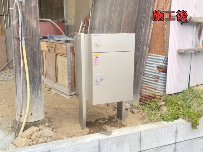 桶庄トーヨー住器の千葉県｜睦沢町｜再配達ストレスを解消！安心安全の宅配ボックス✨の施工後の写真1