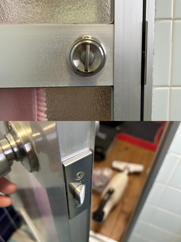 桶庄トーヨー住器の千葉県｜一宮町｜35年前の浴室ドア握り玉交換！閉じ込めトラブルを部品特定で即解決💡の施工後の写真2