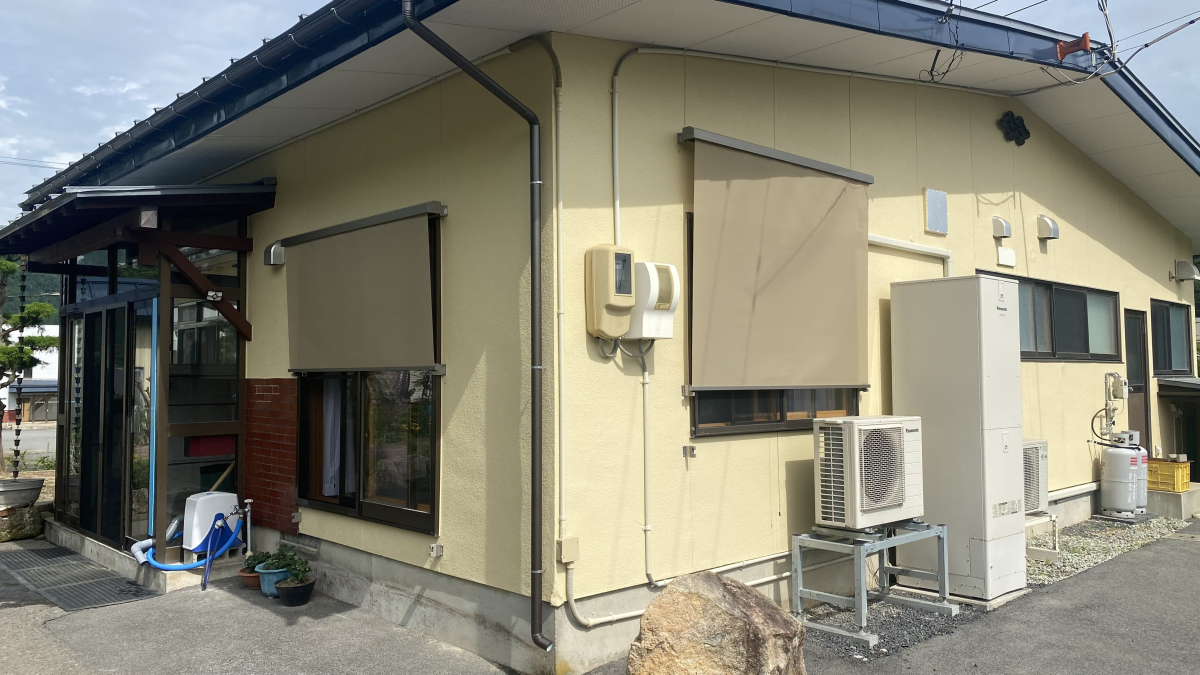 ハオス本店のスタイルシェードで日除けの施工後の写真2