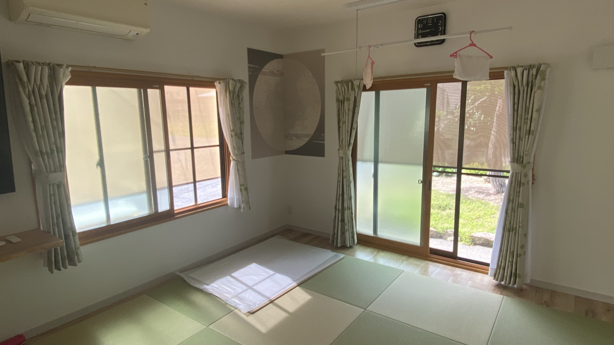 ハオス本店のスタイルシェードで日除けの施工前の写真1