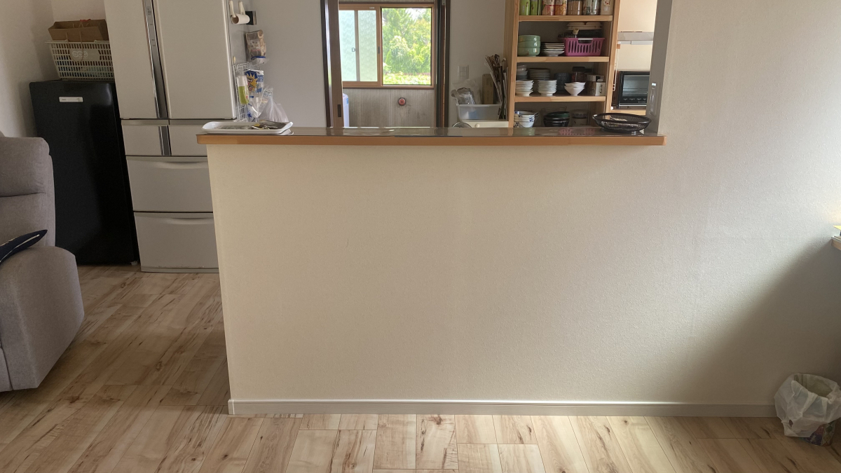 ハオス本店のスタイルシェードで日除けの施工前の写真2