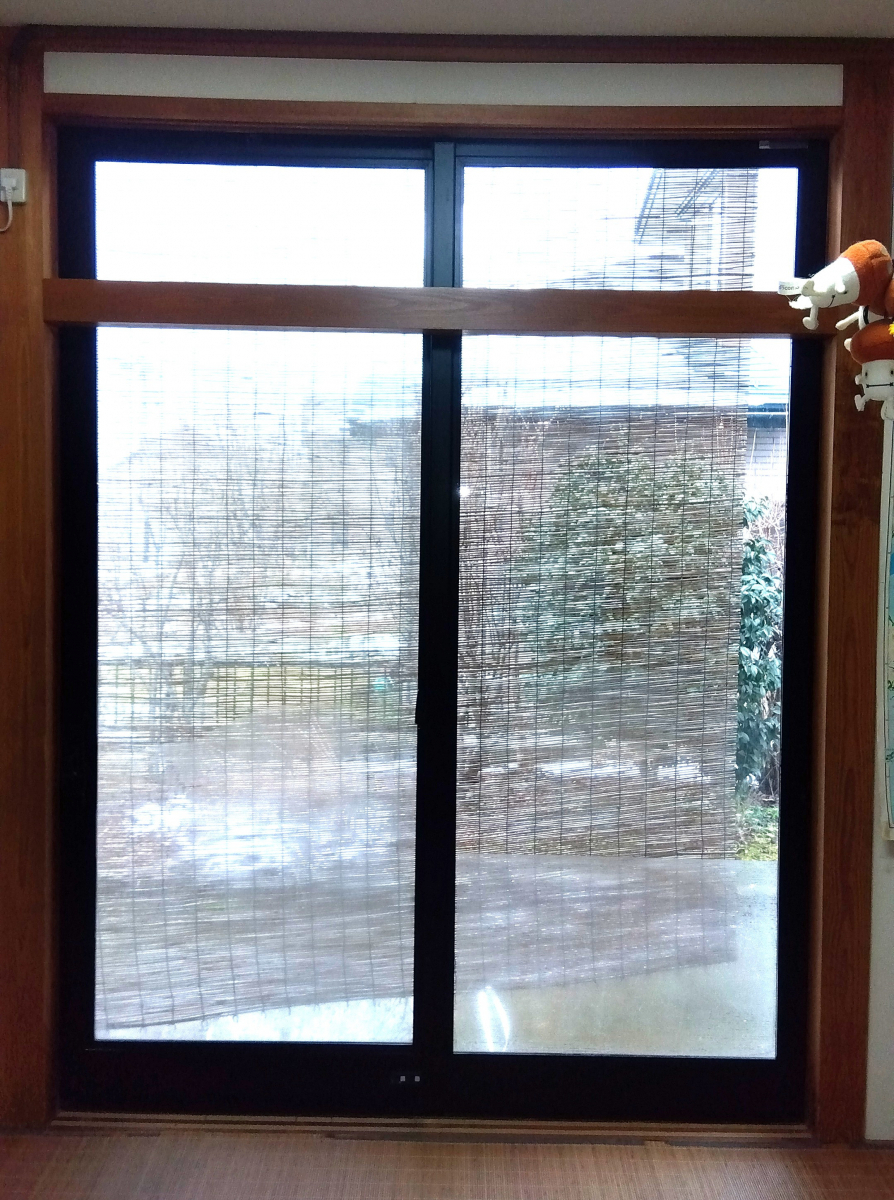 ハオス本店の和室の紙障子をガラスのインプラスにの施工前の写真2