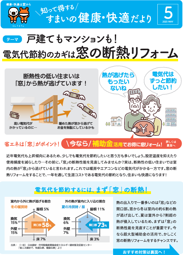 電気代が高い・・・その原因実は『窓』かも? ヤシオトーヨー住器のブログ 写真4