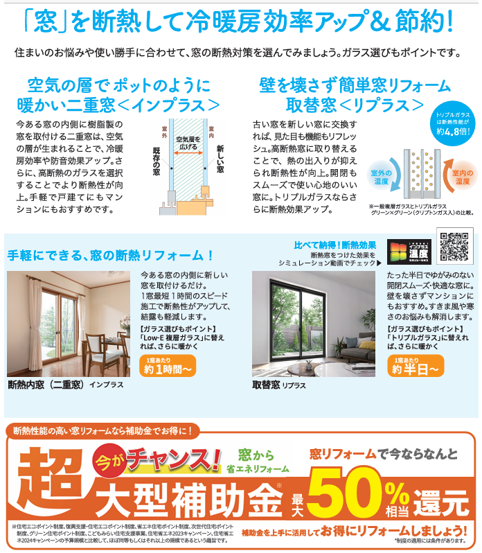 電気代が高い・・・その原因実は『窓』かも? ヤシオトーヨー住器のブログ 写真5