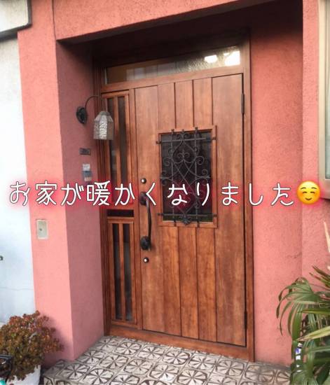 ヤシオトーヨー住器の【リシェント】玄関ドア交換で暖かくなりました！施工事例写真1