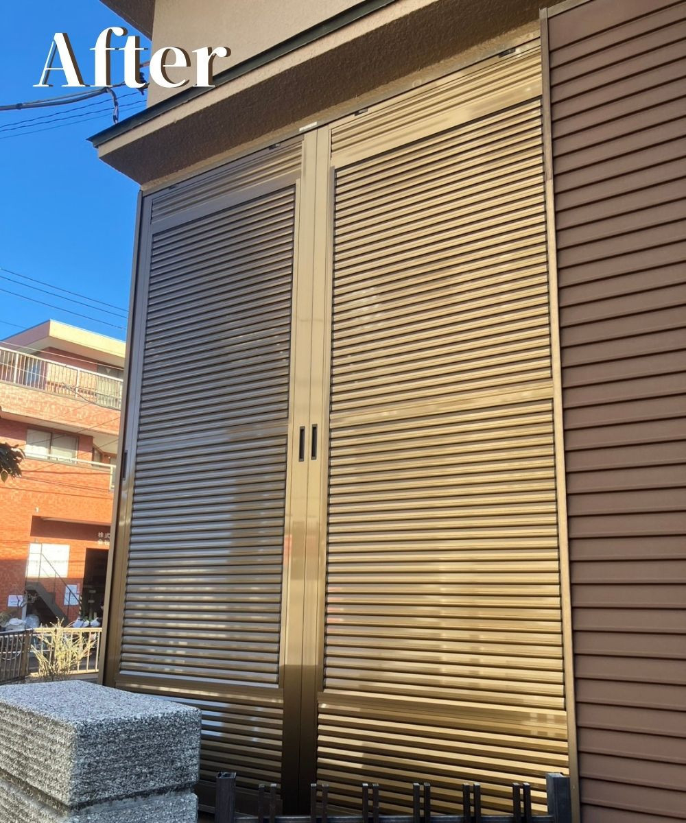 ヤシオトーヨー住器の取替雨戸パネルでいつでも快適に！の施工後の写真1