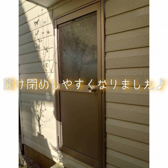 ヤシオトーヨー住器の1日でドアをリフォーム！施工事例写真1