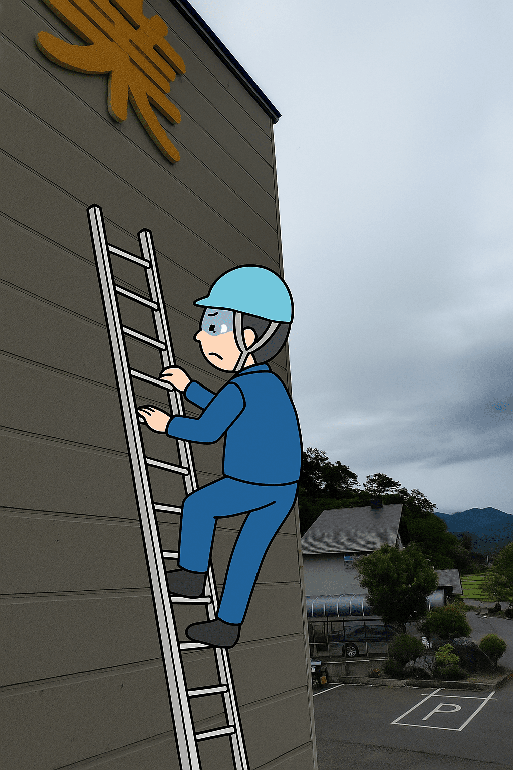 大木建装硝子の安全第一！アルミタラップで屋根作業を安心・快適にの施工事例詳細写真1